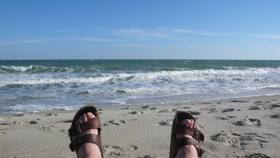 beach shoe leather