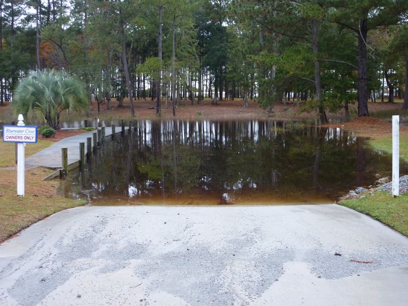 Expanded boat ramp